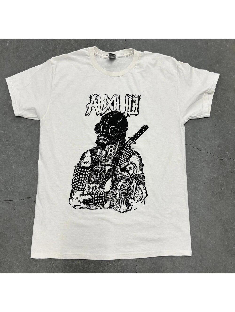 Gildan AUXILIO Harcore Punk T Shirt